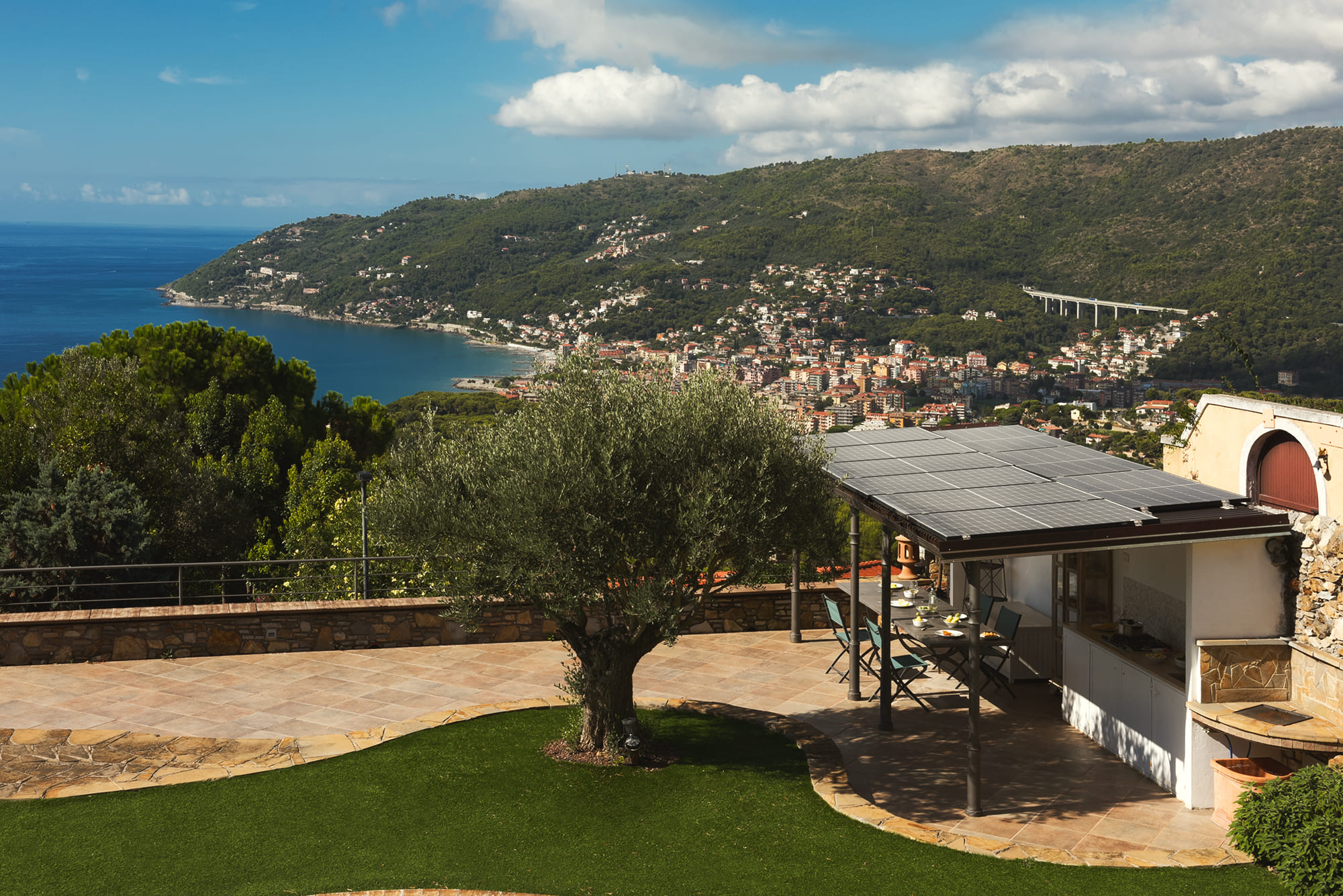 villa con piscina andora-7